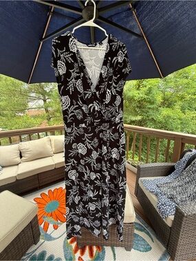 Lands' End | Dresses | Lands End Womens Plus Size Cotton Dobby Smocked Dress  With Ruffle Straps | Poshmark
